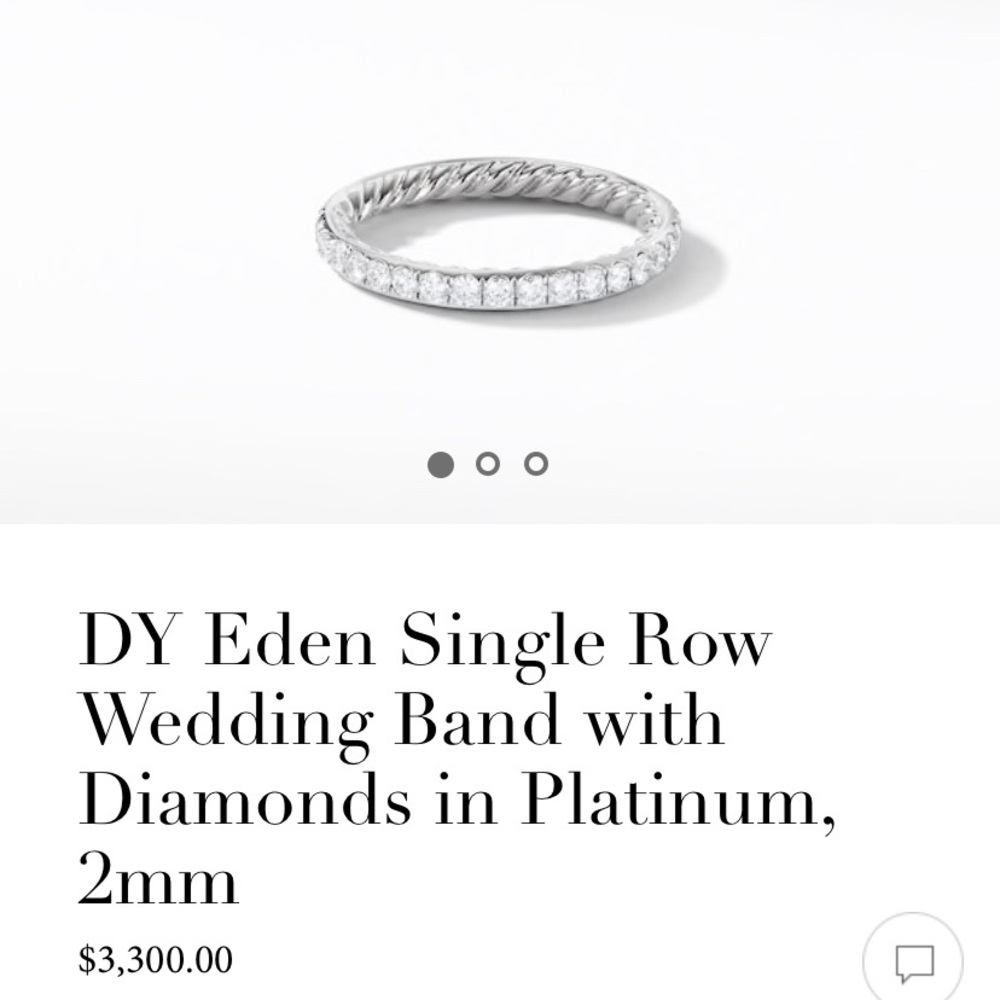 David Yurman diamond eternity band.